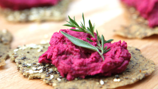 ZypChicks Beet Hemp Hummus