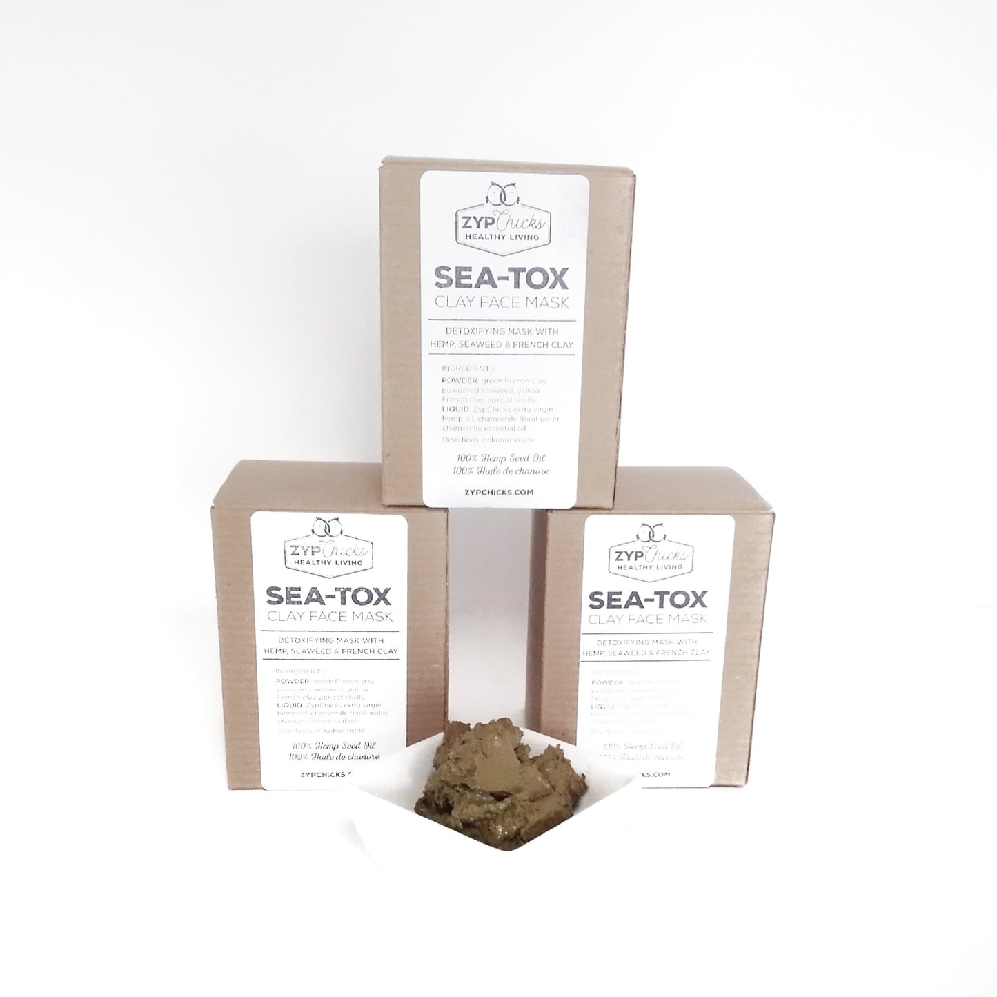 Hemp Face Masque | SEA_TOX | Hemp Oil | French Clay | Seaweed